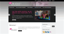 Desktop Screenshot of icionjoue.fr